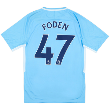 2017-18 Manchester City Home Shirt Foden #47 (S)