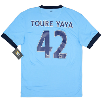 2014-15 Manchester City Home Shirt Toure Yaya #42 (M)