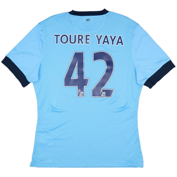 2014-15 Manchester City Authentic Home Shirt Toure Yaya #42 - 10/10 - (XL)