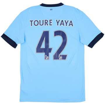 2014-15 Manchester City Home Shirt Toure Yaya #42 (M)