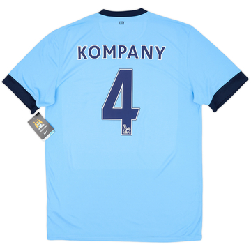 2014-15 Manchester City Home Shirt Kompany #4 (L)