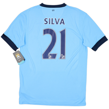 2014-15 Manchester City Home Shirt Silva #21 (M)