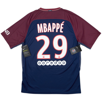 2017-18 Paris Saint-Germain Home Shirt Mbappe #29 (M)