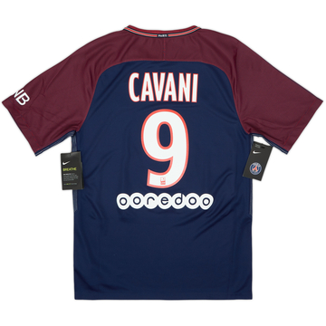 2017-18 Paris Saint-Germain Home Shirt Cavani #9 (S)