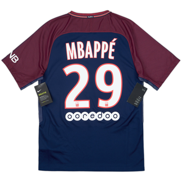 2017-18 Paris Saint-Germain Home Shirt Mbappe #29 (S)