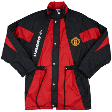 1992-93 Manchester United Umbro Padded Bench Coat - 8/10 - (S)