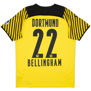 2021-22 Borussia Dortmund Home Shirt Bellingham #22 - 10/10 - (M)