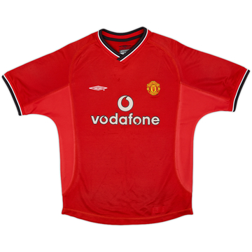 2000-02 Manchester United Home Shirt - 8/10 - (M.Boys)