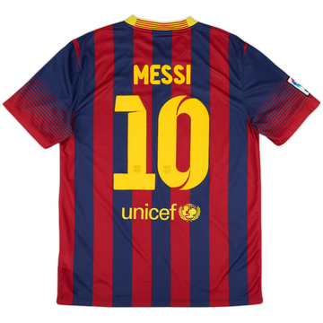 2013-14 Barcelona Home Shirt Messi #10 - 7/10 - (M)