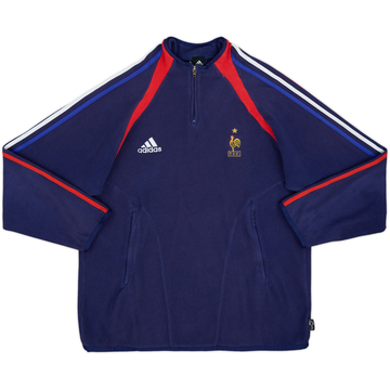 2003-04 France adidas 1/4 Zip Fleece Top - 8/10 - (L)