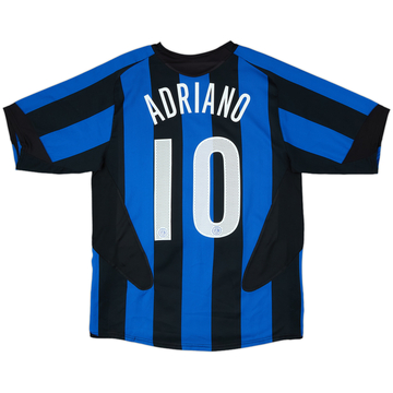 2005-06 Inter Milan Home Shirt Adriano #10 - 8/10 - (M)