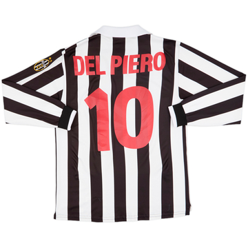 1998-99 Juventus Home L/S Shirt Del Piero #10 - 7/10 - (M)