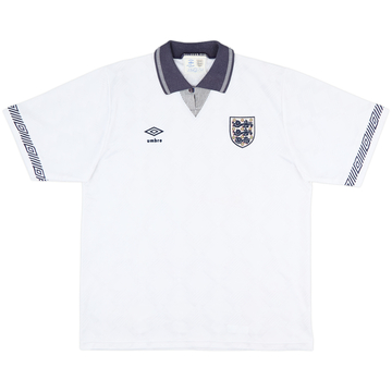 1990-92 England Home Shirt - 8/10 - (L)