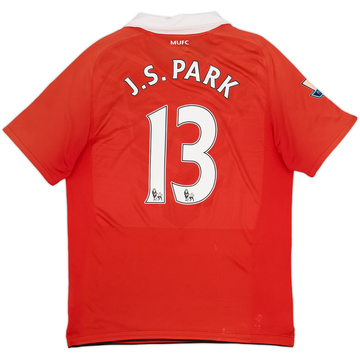 2010-11 Manchester United Home Shirt J.S.Park #13 - 6/10 - (M)