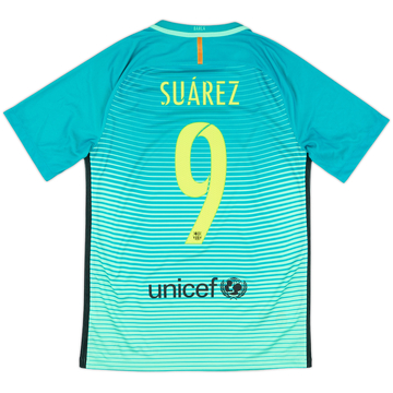 2016-17 Barcelona Third Shirt Suarez #9 - 9/10 - (S)