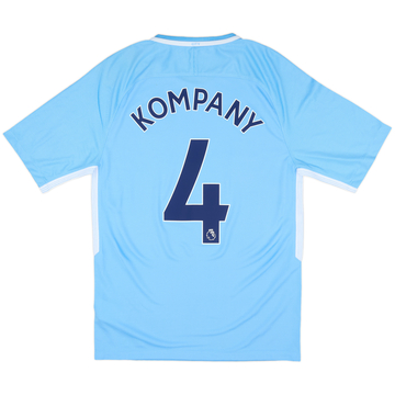 2017-18 Manchester City Home Shirt Kompany #4 (S)