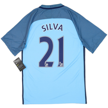 2016-17 Manchester City Home Shirt Silva #21 (S)