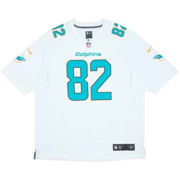2013-14 Miami Dolphins Hartline #82 Nike Game Away Jersey - 7/10 - (XL)