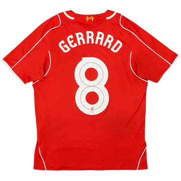 2014-15 Liverpool Home Shirt Gerrard #8 - 7/10 - (S)