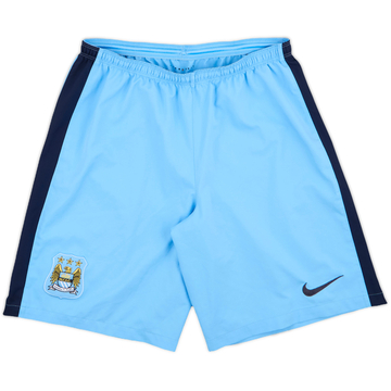 2014-15 Manchester City Authentic Home Shorts - 10/10 - (M)