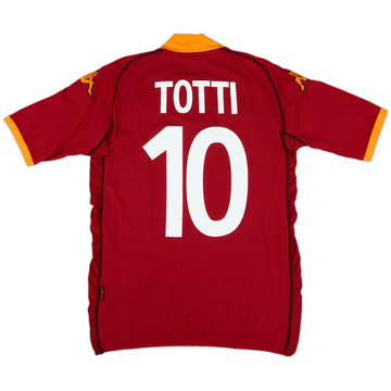 2002-03 Roma Home Shirt Totti #10 - 8/10 - (M)