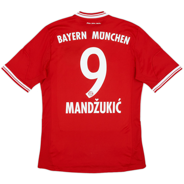 2013-14 Bayern Munich Home Shirt Mandzukic #9 - 9/10 - (S)