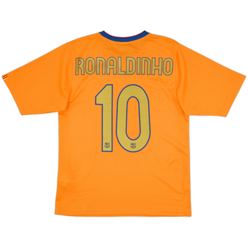 2006-08 Barcelona Basic Away Shirt Ronaldinho #10 - 9/10 - (S)