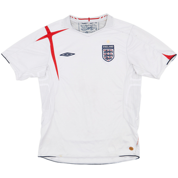 2005-07 England Home Shirt - 5/10 - (M)