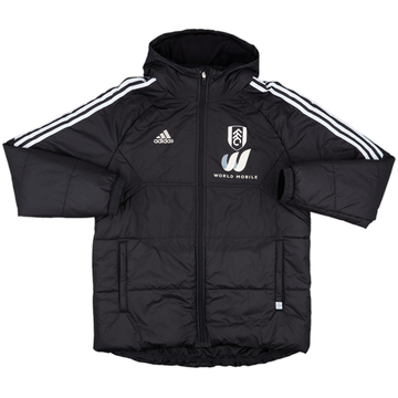 2022-23 Fulham adidas Hooded Padded Bench Coat - 8/10 - (L)