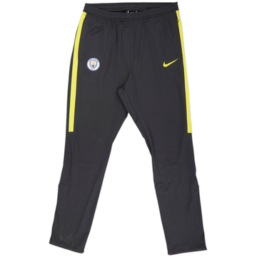 2016-17 Manchester City Nike Track Pants/Bottoms - 9/10 - (XL)
