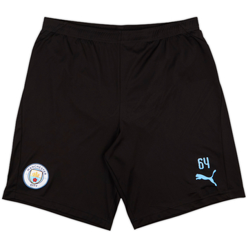 2019-20 Manchester City Player Issue Puma Training Shorts #64 - 9/10 - (L)