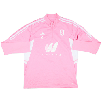 2021-22 Fulham Player Issue adidas 1/4 Zip Drill Top #4 (Tosin) - 7/10 - (XL)