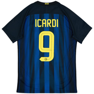 2016-17 Inter Milan Authentic Home Shirt Icardi #9 - 4/10 - (M)