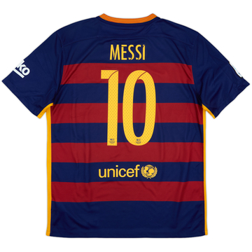 2015-16 Barcelona Home Shirt Messi #10 - 6/10 - (L)