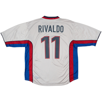 1998-01 Barcelona Away Shirt Rivaldo #11 - 6/10 - (XL)