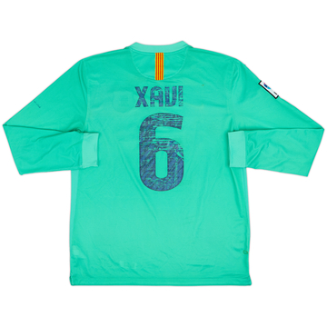 2010-11 Barcelona Away L/S Shirt Xavi #6 - 5/10 - (L)