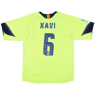2005-06 Barcelona Away Shirt Xavi #6 - 6/10 - (L)
