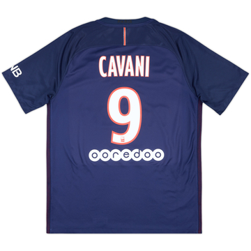 2016-17 Paris Saint-Germain Home Shirt Cavani #9 - 8/10 - (L)