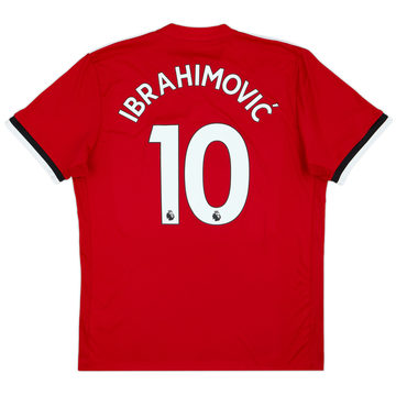 2017-18 Manchester United Home Shirt Ibrahimovic #10 - 7/10 - (XL)