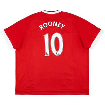 2015-16 Manchester United Home Shirt Rooney #10 - 10/10 - (3XL)