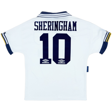 1993-95 Tottenham Home Shirt Sheringham #10 - 8/10 - (M)