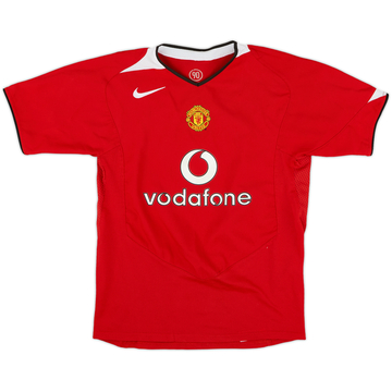 2004-06 Manchester United Home Shirt - 8/10 - (L.Boys)