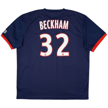 2013-14 Paris Saint-Germain Home Shirt Beckham #32 - 8/10 - (XXL)
