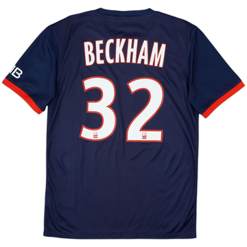 2013-14 Paris Saint-Germain Home Shirt Beckham #32 - 8/10 - (S)