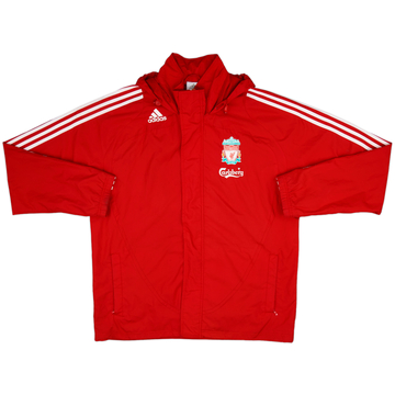 2008-09 Liverpool adidas Hooded Rain Jacket - 8/10 - (L)
