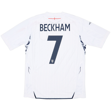 2007-09 England Home Shirt Beckham #7 - 7/10 - (L)