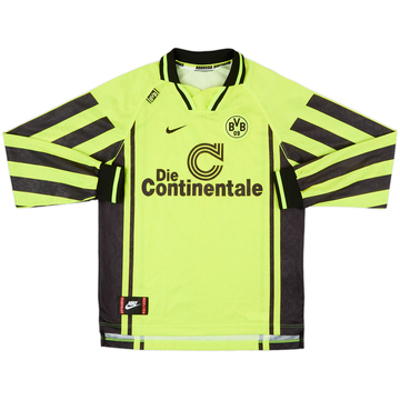 1996-97 Borussia Dortmund Home L/S Shirt - 8/10 - (L.Boys)