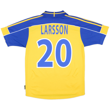 2000-02 Sweden Home Shirt Larsson #20 - 8/10 - (M)