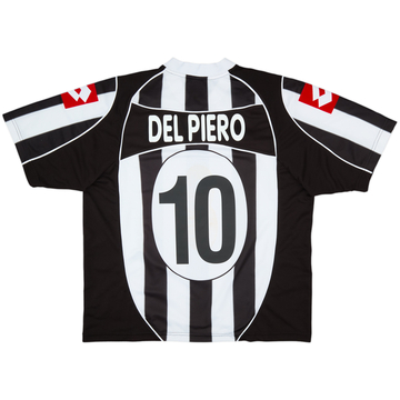 2002-03 Juventus Home Shirt Del Piero #10 - 6/10 - (XXL)