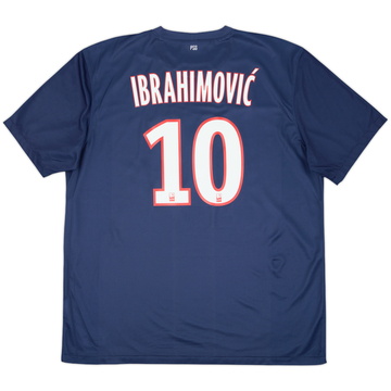 2012-13 Paris Saint-Germain Home Shirt Ibrahimovic #10 - 10/10 - (XL)